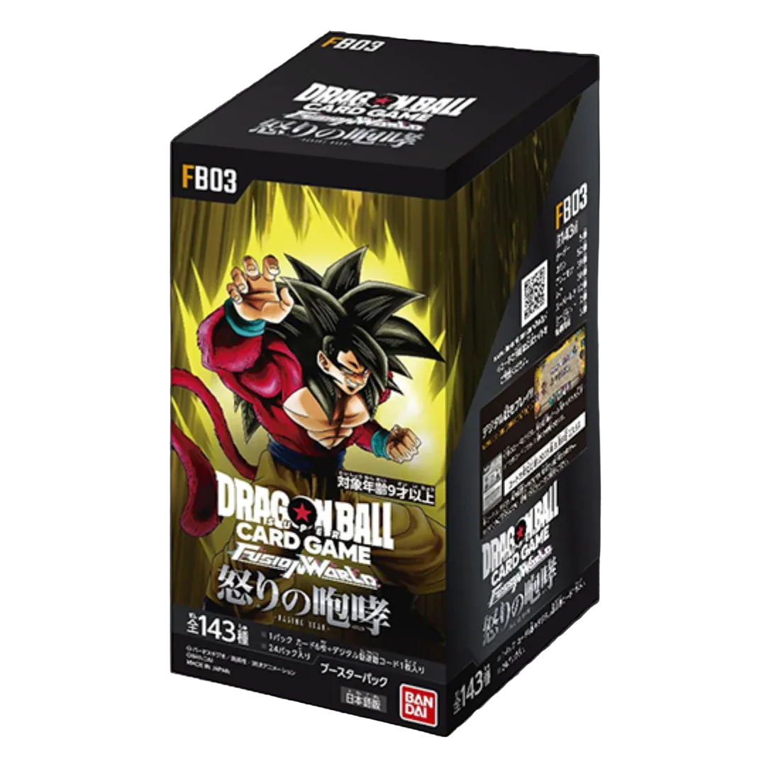 Dragon Ball Super Card Game Fusion World - FB03 - Raging Roar - Box 24 Bustine Jap