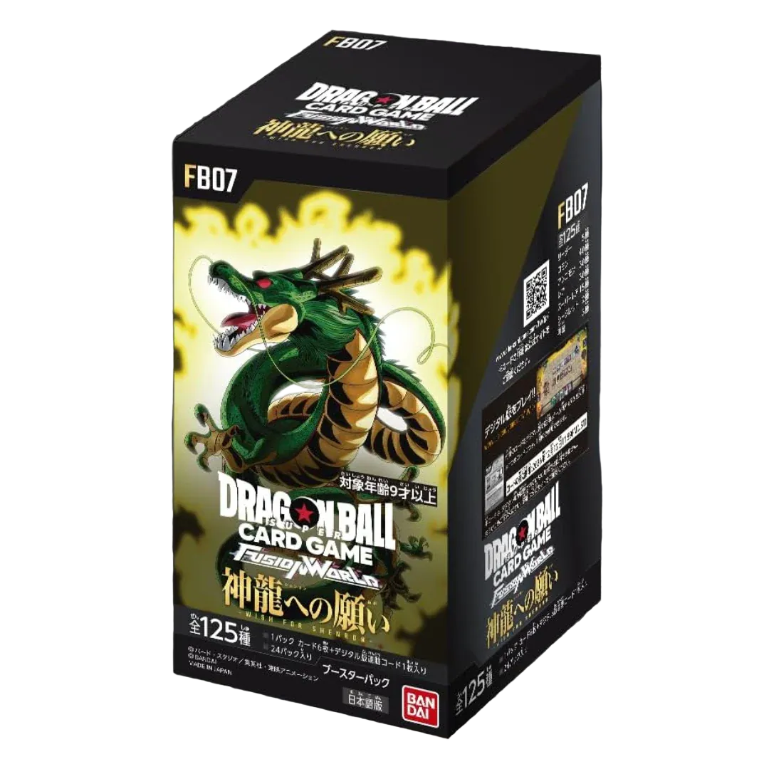 Dragon Ball Super Card Game Fusion World - FB07 - Wish for Shenron - Box 24 Bustine Jap