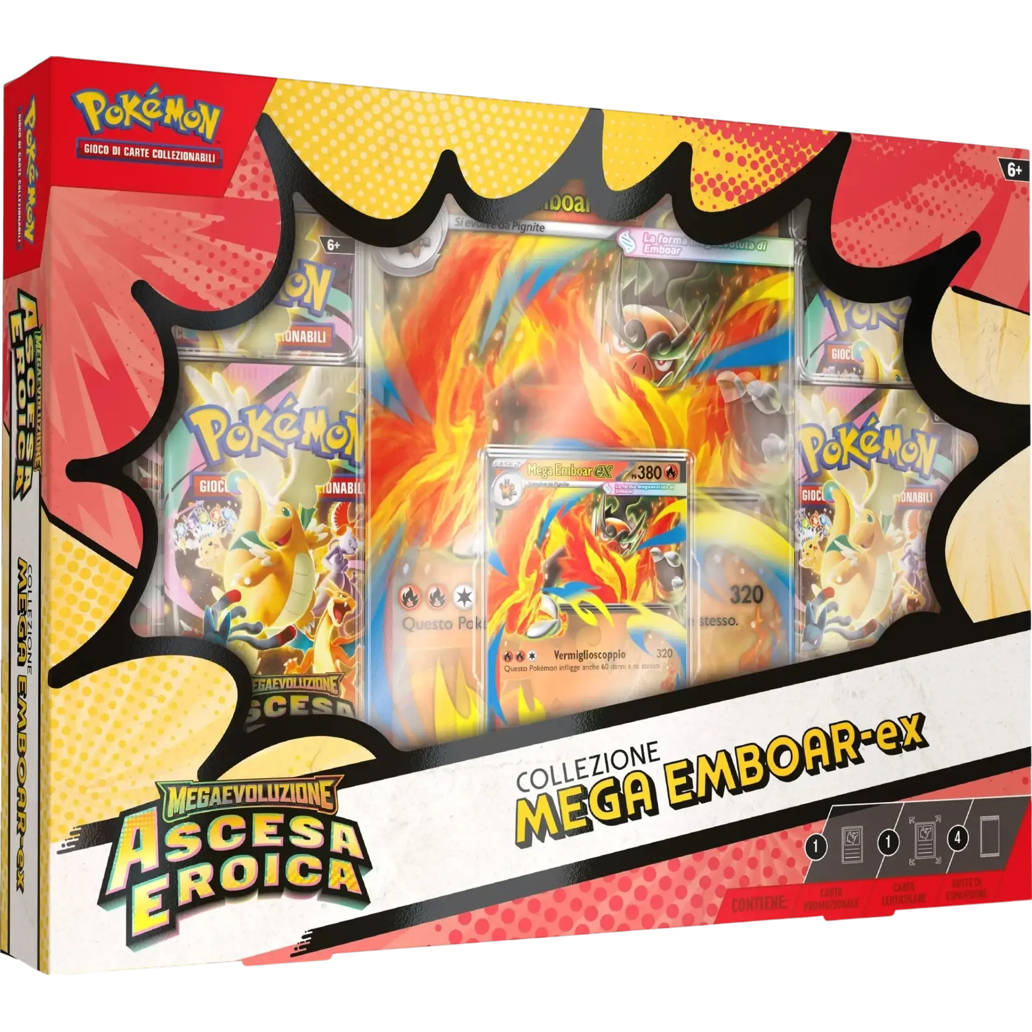 Pokémon - Megaevoluzione - Ascesa Eroica - Collezione Mega Emboar-ex Ita