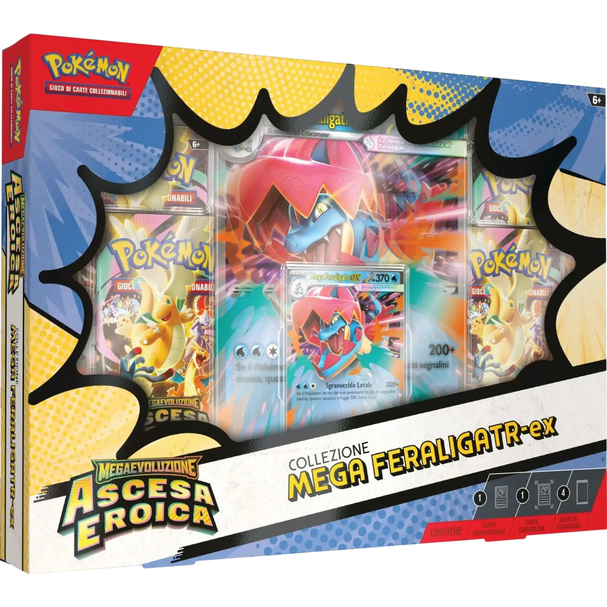 Pokémon - Megaevoluzione - Ascesa Eroica - Collezione Mega Feraligatr-ex Ita